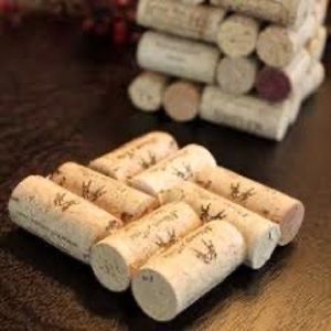 Wine cork coasters